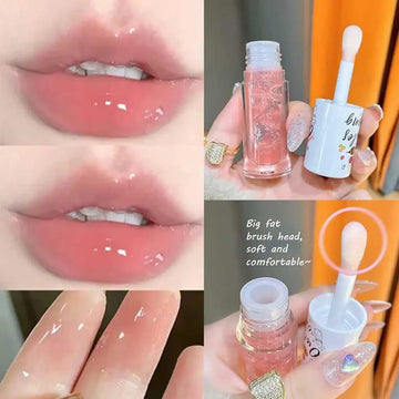 Nourishing Liquid Lip Gloss – Soft Pink High-Shine Finish